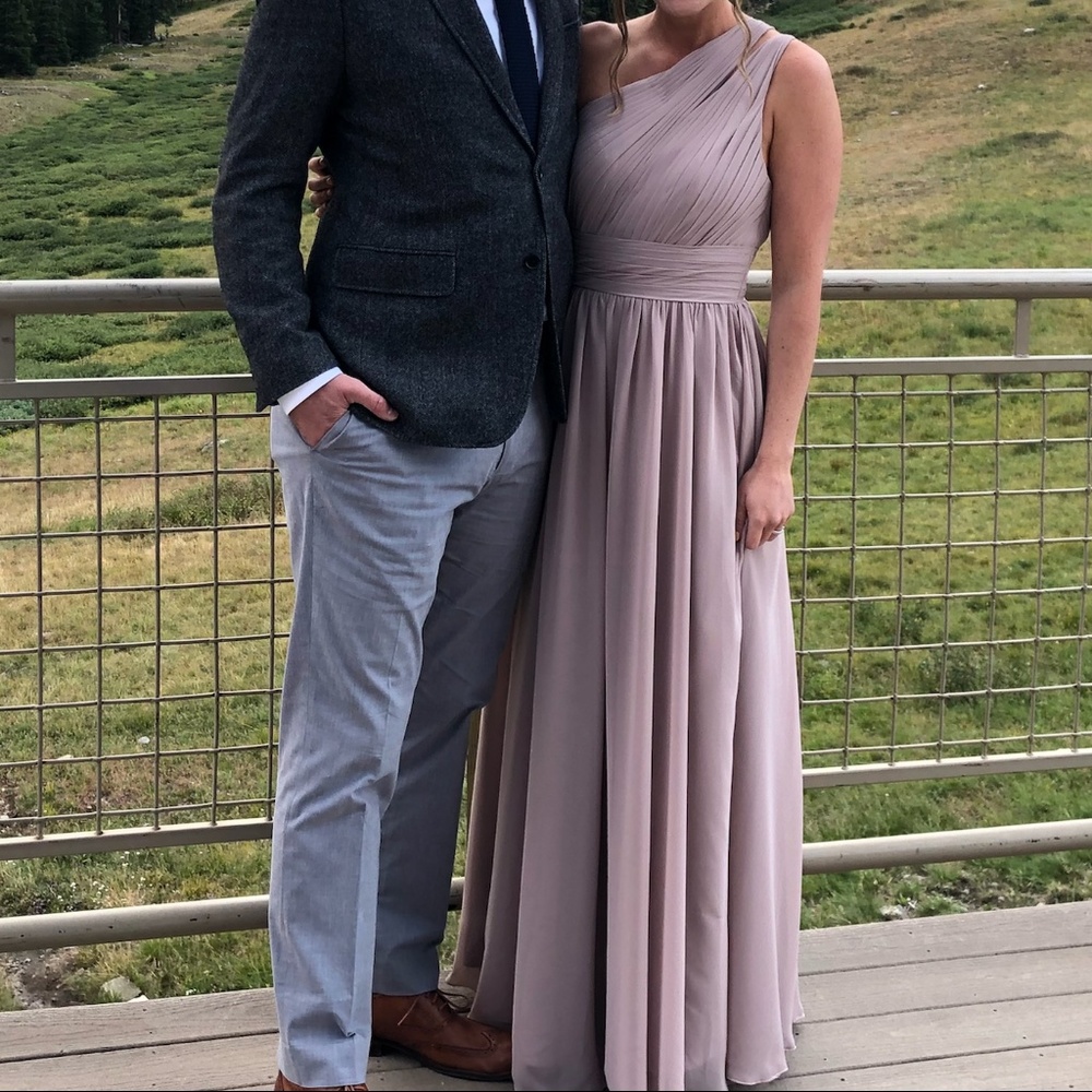 Azazie Molly Bridesmaids Dress in Taupe